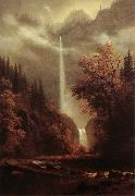 Albert Bierstadt Multnomah Falls France oil painting artist